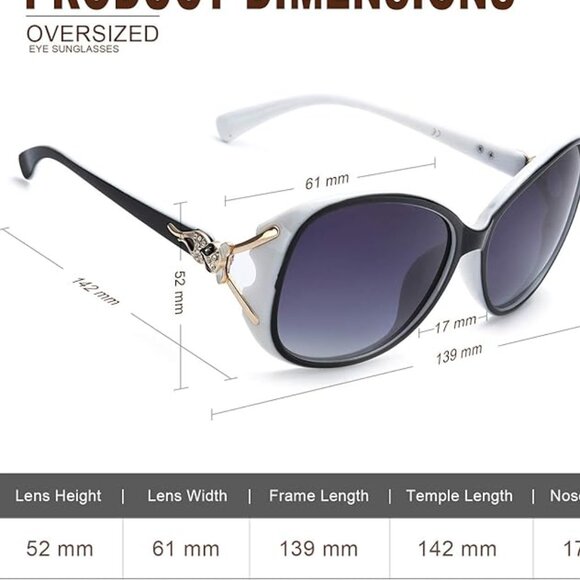 Oversized big women\'s sun glasses main image 5